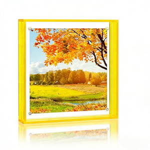 Cadre photo transparent double face en acrylique coloré, taille personnalisée, pour décoration de chambre - Nouveauté 2026 - Product Image 1