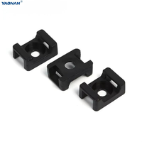Supports de fixation pour serre-câbles en nylon autocollants série HC – Base de fixation adhésive pour câbles électriques