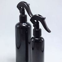 Bouteilles pulvérisatrices à gâchette en plastique noir et blanc, brume fine, 6oz/8oz/16oz, rechargeables, avec bouchon couronne, pour coiffure, usage domestique et professionnel
