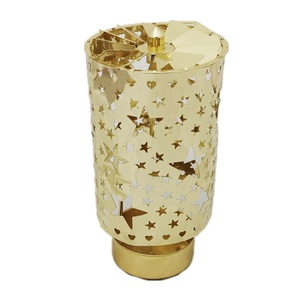Hochzeit Tisch dekoration rotierende Kerzenhalter Metall Laterne Stern Karussell Tee licht Kerzenhalter - Product Image 5