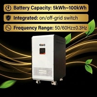 Système de Stockage d'Énergie Domestique Tout-en-un 51.2V avec Onduleur et Batterie au Lithium ESS 5kW 10kW 16kW 32kW LiFePo4