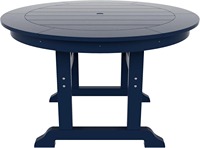 Table de pique-nique extérieure moderne à hauteur réglable, en HDPE, anti-UV, imperméable, à faible entretien, avec logo imprimé en couleur
