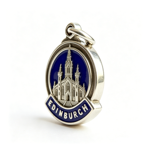 Medalla Circular Religiosa de Plata de Ley de la Iglesia de Edimburgo, Recuerdo Religioso de Aleación de Zinc con Grabado en Relieve - Product Image 4
