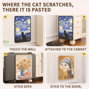 Cartoon Katzen- & Hunde-Kratzteppich Langlebiger 80cm Katzenbaum mit Polyester-Beflockter Oberfläche in Kartonverpackung - Product Image 6