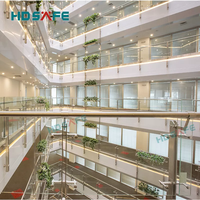 Balustrade en verre HDSAFE moderne en acier inoxydable pour terrasse, balcon, hôtel, maison, escalier extérieur