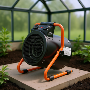 Ventilateur chauffant électrique portable Vevor 1500W, commande mécanique 2 vitesses, pour le chauffage des serres jusqu'à 249 pieds, étanche IP24 - Product Image 2