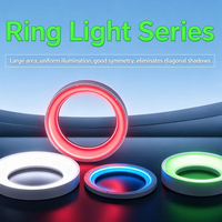 Éclairage annulaire à champ foncé diffuse série OPT-RIF, illuminateur LED pour vision industrielle, détection de défauts de surface, reconnaissance de codes-barres