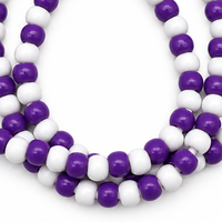 Câble de charge rapide USB multifonction 4-en-1 violet et blanc avec perles, accessoires de voiture tendance, cadeau créatif, cordon de données Type C