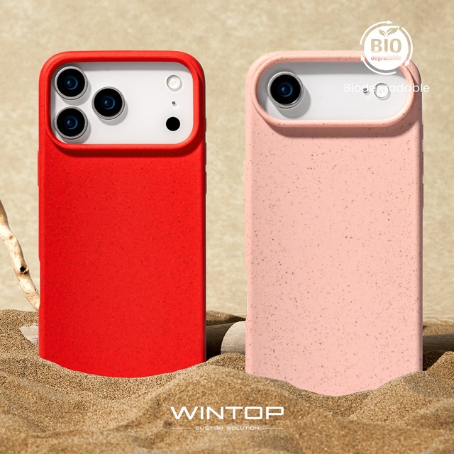 Wintop Sustainable Biodegradable for Case Made Wheat Straw Shockproof Eco-Friendly Professional Case Photos for Custom Logo