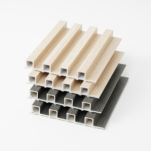 Grandes paneles de pared interiores WPC PVC Slat <span class=keywords><strong>Partition</strong></span> Louver Tableros de pared interiores - Product Image 3