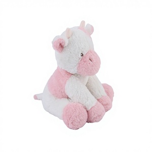 D KING <span class=keywords><strong>Peluche</strong></span> Vache Ponderée, Adaptée au Micro-ondes, Douce et Chaude, Rembourrée en Coton PP, Confort de Sommeil pour Enfants et Adultes, Maille Brodée - Product Image 3