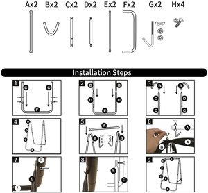 Supporto per sedia per amaca da esterno per interni con sedia a dondolo sospesa Max 450lbs - Product Image 5