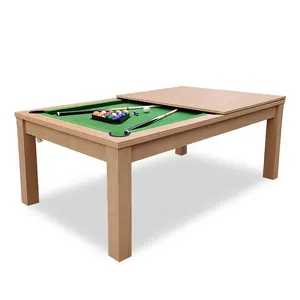 SZX 2 in1 multi función 7ft mesa de juego de Venta caliente de mesa de billar y mesa de comedor.