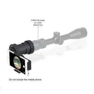 GZ33-0202 Bộ Chuyển Đổi Nhôm Phạm Vi Chiến Thuật 40MM-43MM Gắn <span class=keywords><strong>Camera</strong></span> Kính Viễn Vọng Một Mắt Cho Tất Cả Điện Thoại Quang Học - Product Image 1