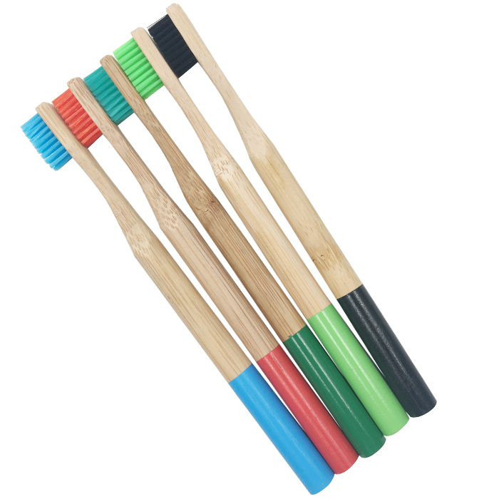 Tr-036, бесплатный образец, сделано в Китае Oem 100% из натурального шелка Оптом бамбуковая зубная щетка древесного угля бамбуковая зубная щетка