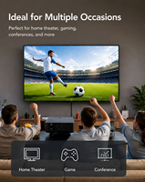 Câble HDMI Fibre Optique 8K 2.1 Ultra HD 8K 60Hz Sans Perte de Signal Longue Distance Marquage Source Mâle-Mâle pour Projecteur