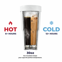 Conteneur isotherme premium de 30 oz en acier inoxydable 304, à double paroi sous vide, pour sublimation, idéal pour le café glacé et les voyages en voiture