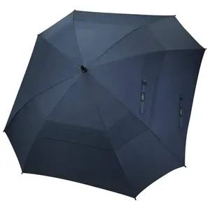 Storm guarda-chuva, à prova de vento, luxo, 120cm, ponta preta, abertura automática, estojo dobrável, venda personalizada compacto, guarda-chuva de golfe