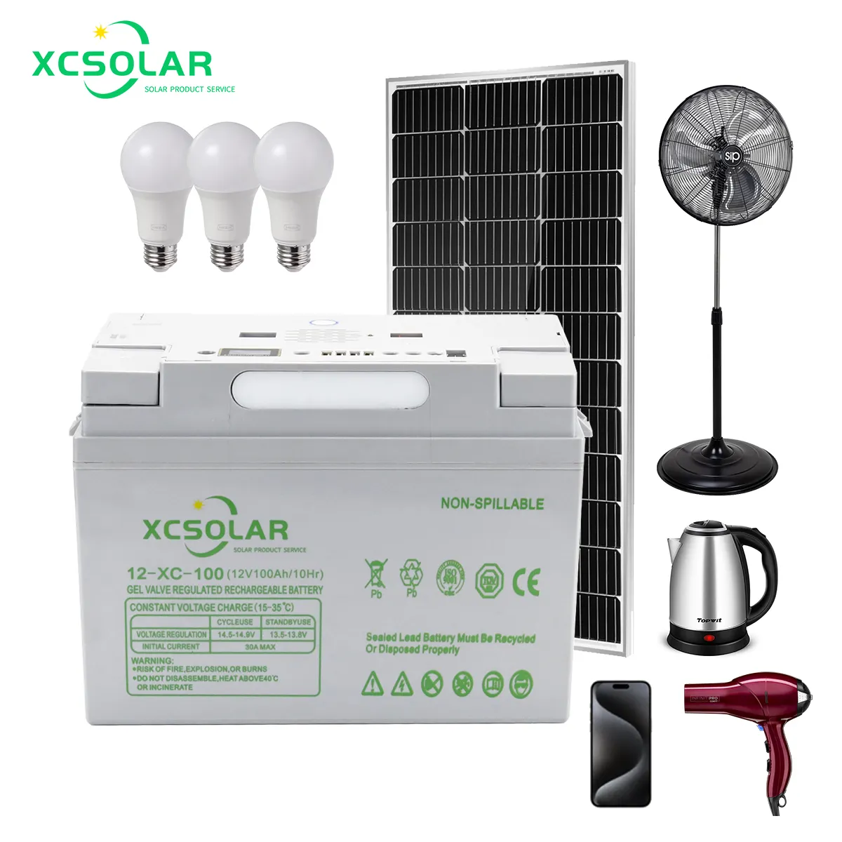 XC Solar 500 W 1KW Bateria de Lítio Power Bank Estação 110v 220v AC Gerador Solar Portátil Preço TV e Luzes para Casa //