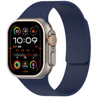 Montre en silicone magnétique à motif litchi avec bracelet magnétique souple pour Apple IWatch S10 9 8 7 6 Se Ultra 2 Hommes et Femmes