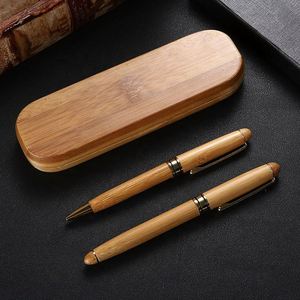 Ensemble de stylos en bois de rose personnalisés - Stylos en bois avec logo personnalisé pour cadeaux d'entreprise - Product Image 2