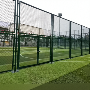 Clôture en treillis métallique pour cage <span class=keywords><strong>de</strong></span> football, basket-ball, tennis, terrain <span class=keywords><strong>de</strong></span> jeu scolaire, équipement sportif avec portails - Product Image 1