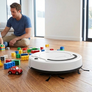 Robot aspirateur et laveur, aspiration 1400Pa, contrôle par application, appareil de nettoyage des sols domestiques - Product Image 5