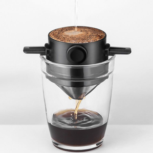 DIY <strong>Coffee</strong> Funnel Mesh Stainless Steel Filter <strong>Coffee</strong> Tools <strong>Folding</strong> and Portable <strong>Coffee</strong> Accessories - Product Image 2
