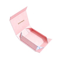 Boîte cadeau rigide écologique pliable magnétique de luxe personnalisée avec laminage mat et assemblage rapide pour parfum, bougie, cadre photo