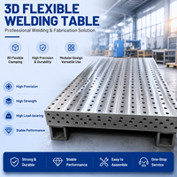 Tables de soudage industrielles flexibles 3D nitrurées, plateforme de positionnement modulaire robuste pour la fabrication de structures en acier