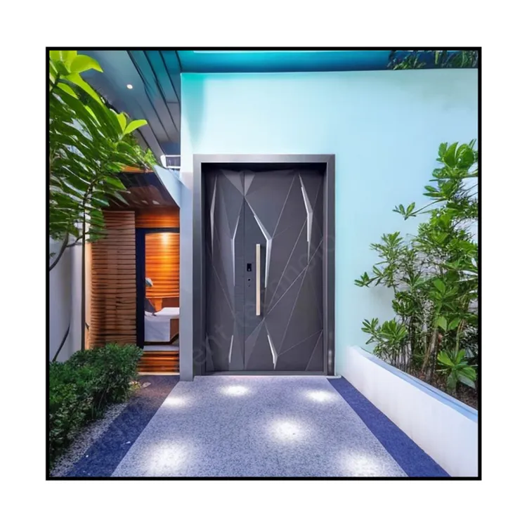 Porte personnalisée de porte pivotante de villa de luxe de fabrication chinoise