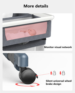 <span class=keywords><strong>Cuna</strong></span> Doble Plegable Portátil de Alta Calidad para Bebés Recién Nacidos, <span class=keywords><strong>Cuna</strong></span> para Gemelos, Juego de Ropa de Cama para Bebés Recién Nacidos - Product Image 6