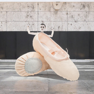 <span class=keywords><strong>Scarpe</strong></span> da ballo in tela con suola morbida Anti-scivolo per bambine per adulti <span class=keywords><strong>scarpe</strong></span> da ballo traspiranti per bambini - Product Image 2