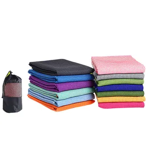 Zachte Zweet Absorberend Antislip Yoga Mat Size Handdoek Voor Pilates Fitness Gym