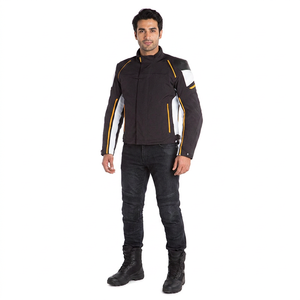 La Mejor Chaqueta de Motocicleta para Hombre para Otoño, Cortavientos, de Lona, con Cuello Alto y Capucha, Chaqueta de Motociclista a la Moda - Product Image 1