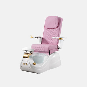 Sillas de pedicura de masaje eléctricas de lujo 2024, masaje de pies de hidromasaje para uñas, manicura T4 Spa 2, sillas de pedicura negras, imágenes - Product Image 6