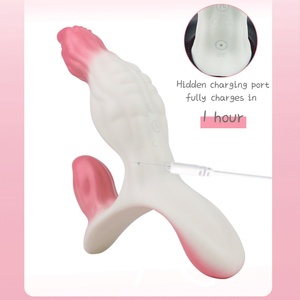 Vibrador de Silicona para Clítoris y Punto A, Estimulación Multipunto, Dildo con Correa para Lesbianas, 10 Modos de Vibración, Juguetes Sexuales al por Mayor - Product Image 4