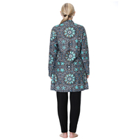 Burkini de bain musulman sur mesure, tailles 3XL-8XL, mode grande taille pour femmes, ensemble 3 pièces, extensible à l'avant, séchage rapide, col montant, pantalon long
