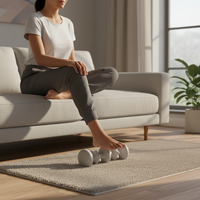 Bâton de massage pour les pieds en TPE souple, barre de massage par acupression au design unique pour soulager la fasciite plantaire, la neuropathie et la douleur à domicile