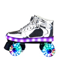 Usine OEM Professionnel fix taille durable confortable quatre roues quad patins à roulettes chaussures pour enfant