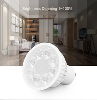 Ampoule LED Tuya 2.4G RF RGB CCT smart GU10, projecteur contrôlé par télécommande
