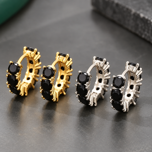 Orecchini a Cerchio Rotondi per Donne, Accessori Classici per Uso Quotidiano - Product Image 3