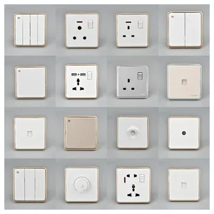 KLASS Unique design UK standard single socket lighting electrical wall switch socket