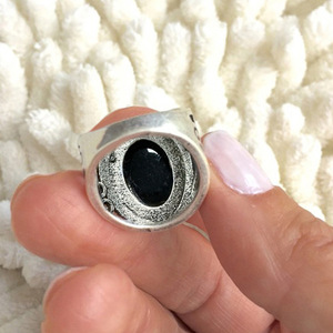 Anello Vintage Ovale in Resina per Donne, Stile Antico Chic, Gioiello Minimalista alla Moda, Idea Regalo - Product Image 5