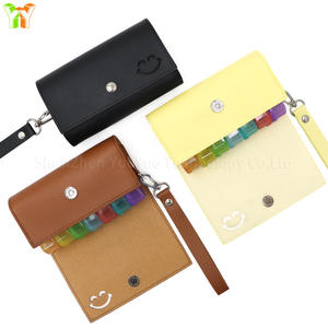 Sevimli hap saklama kutusu torba <span class=keywords><strong>2</strong></span> kez bir gün PU deri hap durumda kadınlar için taşınabilir haftalık hap kutusu kılıfı - Product Image 6