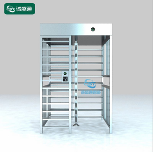 Gerbang keamanan pintu putar tinggi penuh dengan solusi akses RFID sidik jari pengenalan wajah baja tahan karat untuk pejalan kaki - Product Image 6