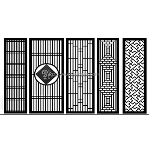 Séparateur de pièce réutilisable pour décoration intérieure moderne, écran de confidentialité, cloisons de séparation pour bureau extérieur, main courante décorative en métal, pont pour la maison - Product Image 5