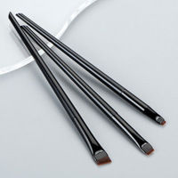 Ulikeke kuas Makeup Eyeshadow, 3 buah Set kuas garis mata kepala miring dan kuas garis mata untuk aplikasi Perona mata