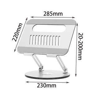 360 °   Soporte Giratorio para Portátil, Plegable y Ajustable en Altura, con Diseño de Disipación de Calor - Product Image 4