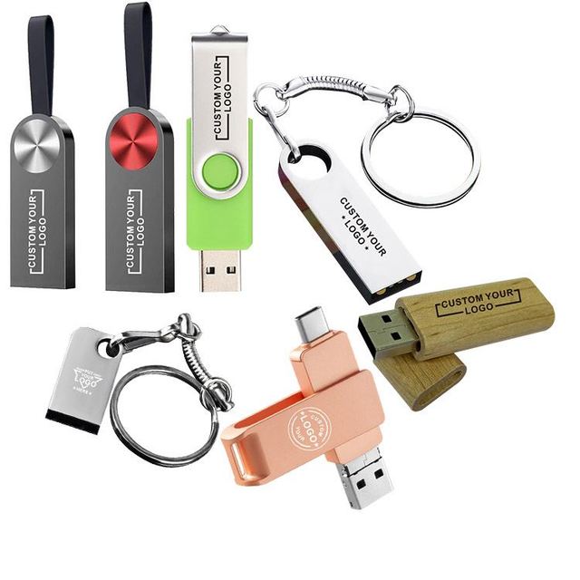 Promotional Custom Logo Metal USB 3.0 Mini Credit Card Flash Drive 32GB 64GB
